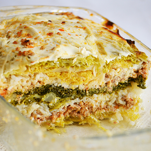 Hungarian Layered Savoy Cabbage