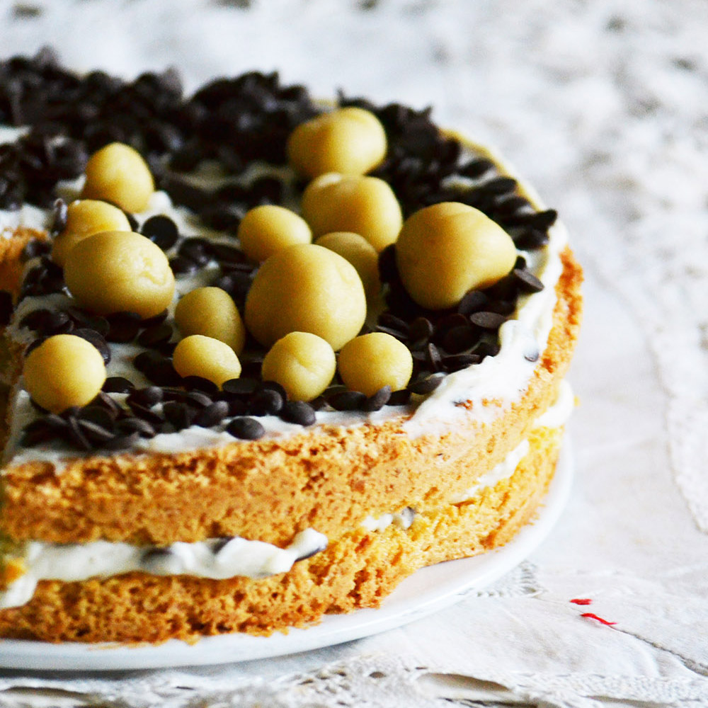 Ricotta cake with chocolate chips