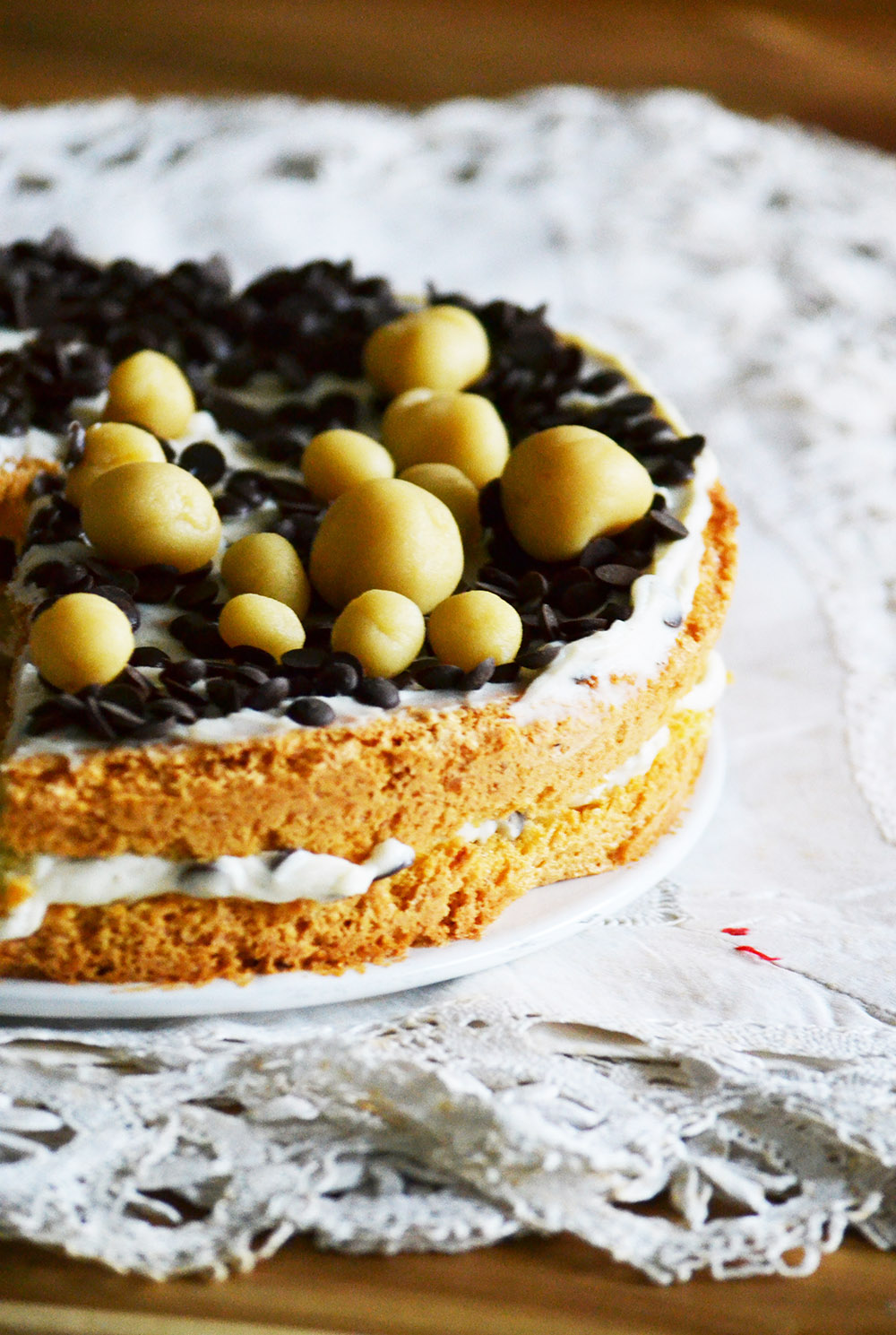 Ricotta cake with chocolate chips