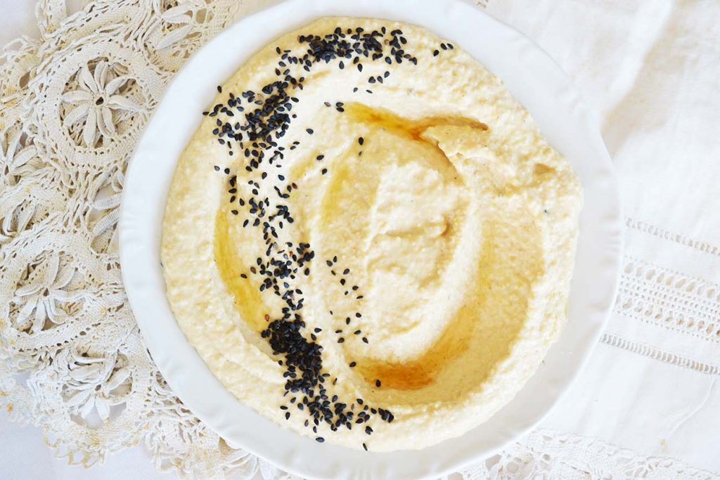 Basic Hummus with homemade Tahini