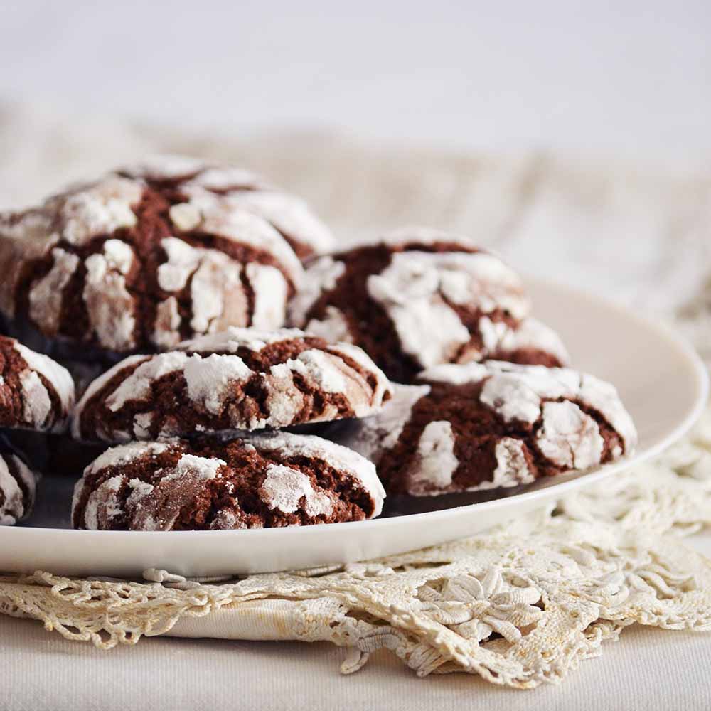 Chocolate Crackle Cookies