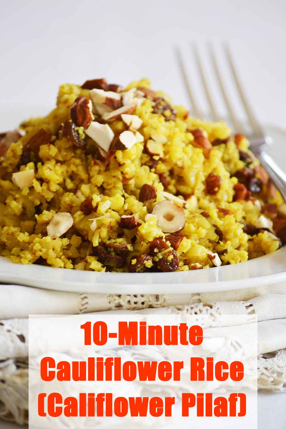 10Minute Cauliflower Rice (Califlower Pilaf) MYREILLE RECIPES