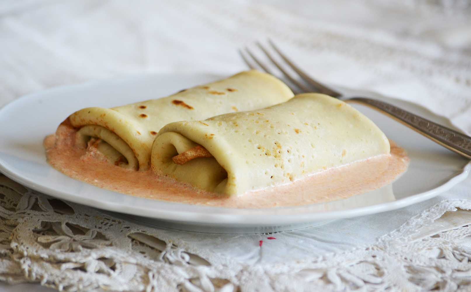 Meat-Filled Pancakes (Crepes)