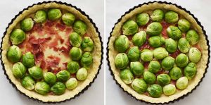 Brussels Sprout with Bacon Quiche