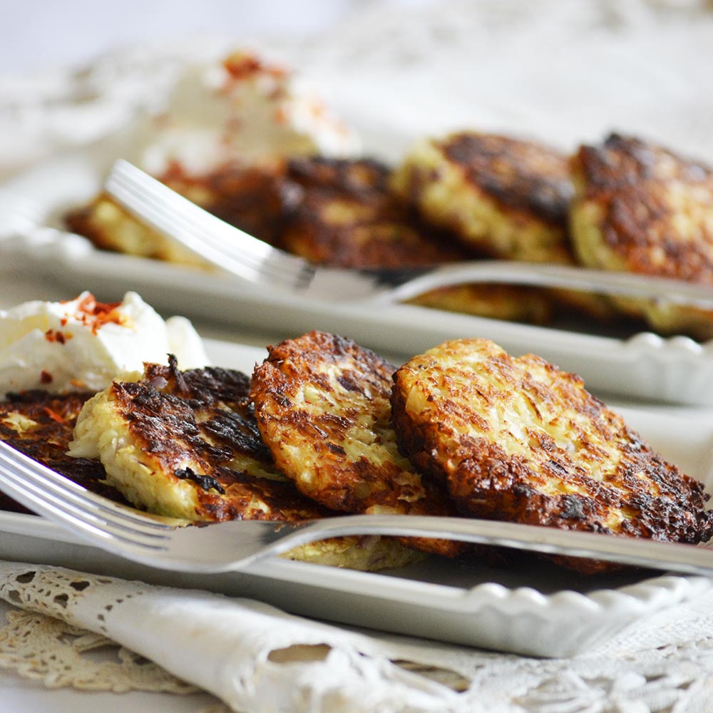 Cabbage fritters, Cabbage Latkes