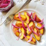 Peach and Pickled Red Onion Salad